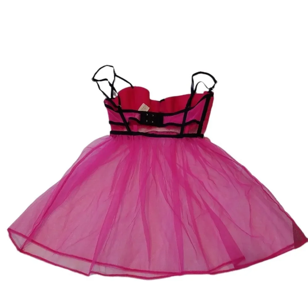 NWT Victoria Secret Tulle Baby Doll Lingerie